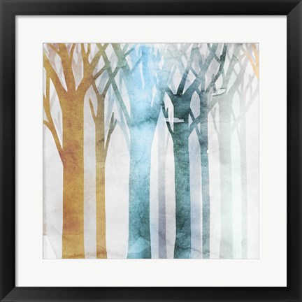 Framed Dancing Trees III Print