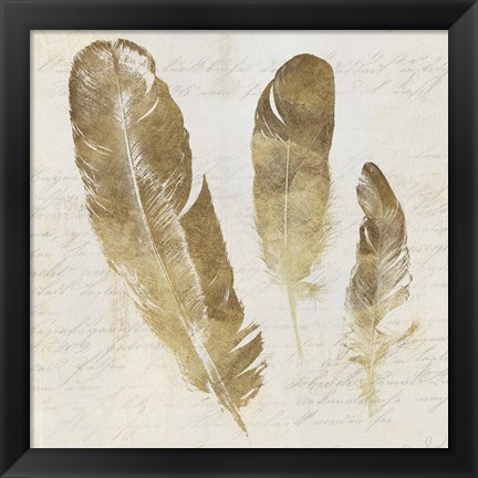 Framed Feather Softly I Print