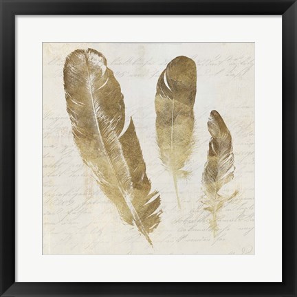 Framed Feather Softly I Print