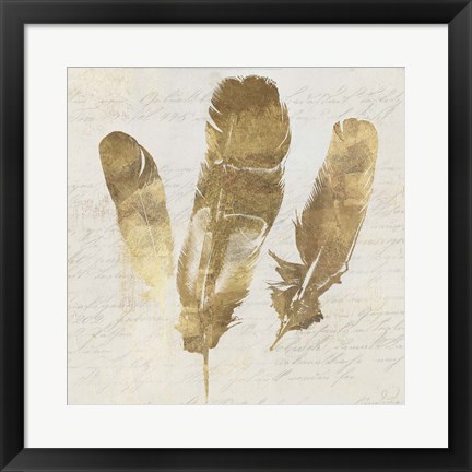 Framed Feather Softly II Print