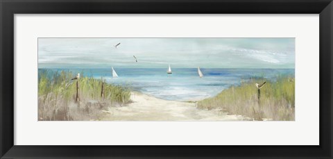 Framed Beachlong Birds Print