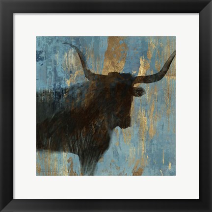 Framed Bison I Print