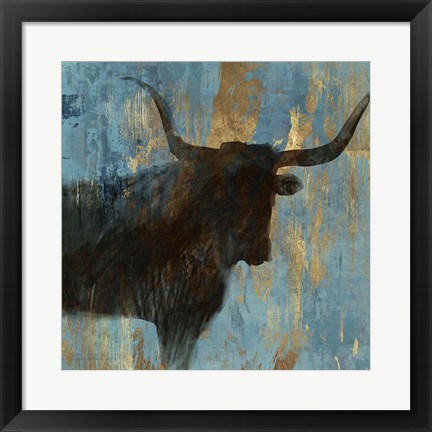 Framed Bison I Print