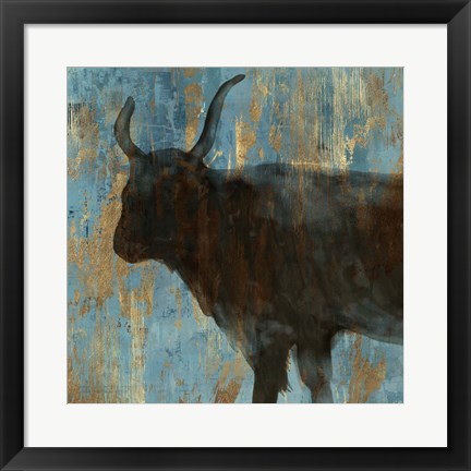 Framed Bison II Print