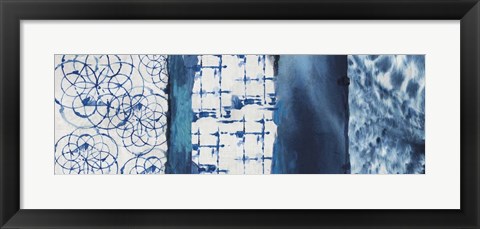 Framed Shibori Patchwork I Print