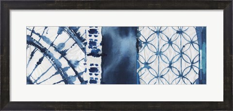 Framed Shibori Patchwork II Print
