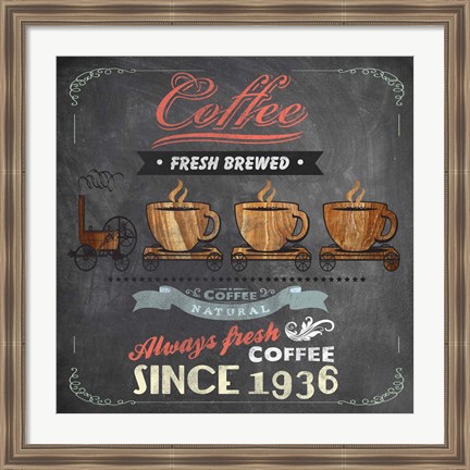 Framed Coffee Board II Print