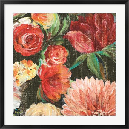 Framed Lavish Blooms II Print