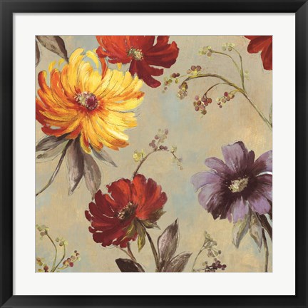 Framed Whimsical Floral II Print