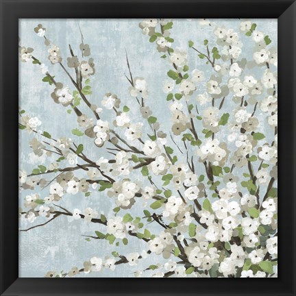 Framed Fresh Pale Blooms III Print