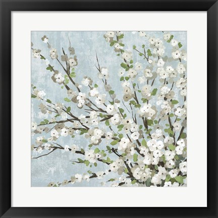 Framed Fresh Pale Blooms III Print