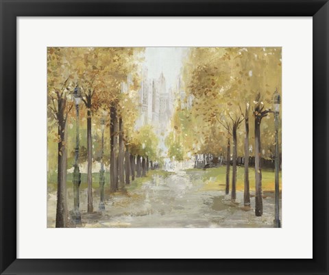 Framed Golden Pathway Print