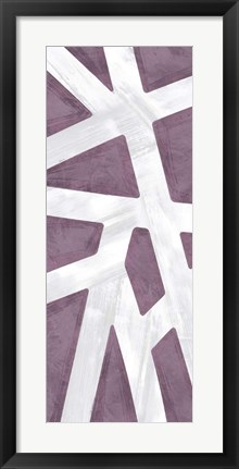 Framed Striped Purple II Print