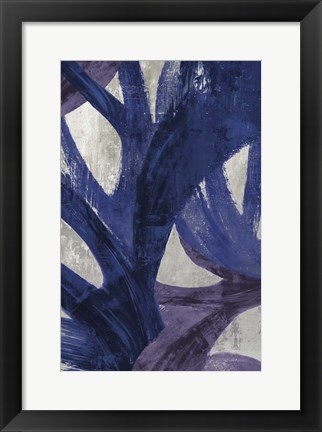 Framed Blue Abstraction I Print