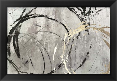 Framed Grey Abstract I Print