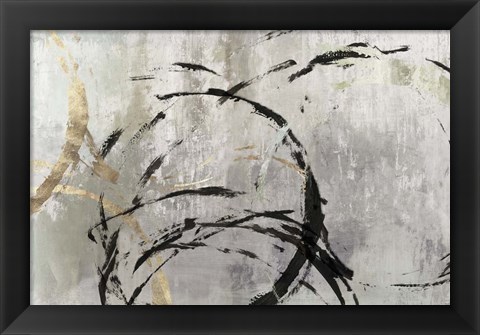 Framed Grey Abstract II Print