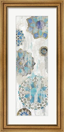 Framed Suzani Blue IV Print