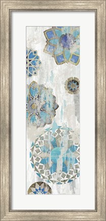 Framed Suzani Blue IV Print