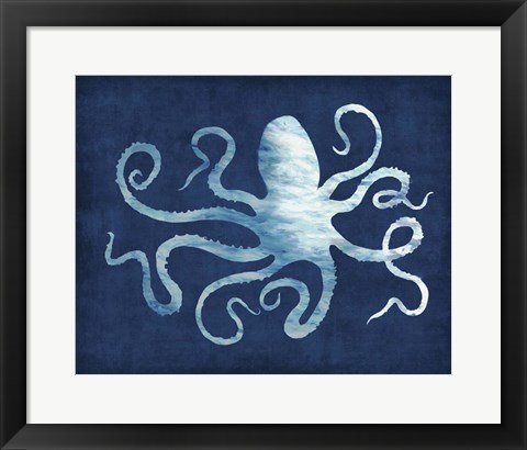 Framed Octopus Blues Print