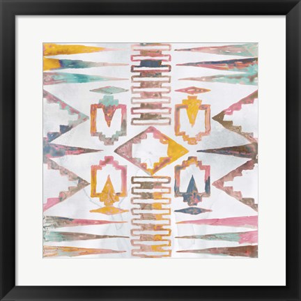 Framed Aztec Impressions III Print