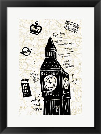 Framed London Gold II Print