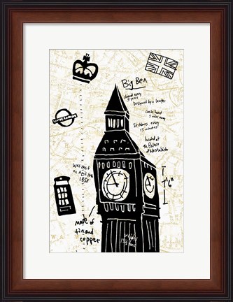 Framed London Gold II Print