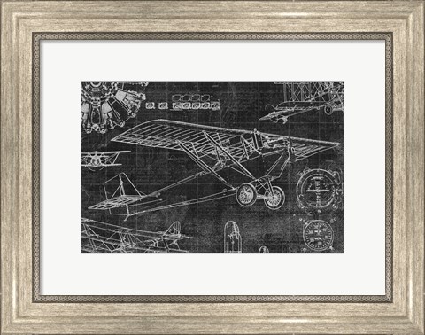 Framed Vintage Aviation I Print