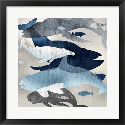 Framed Whale Watching II Print