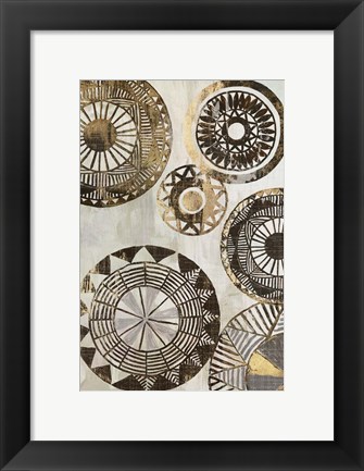 Framed African Rings II Print