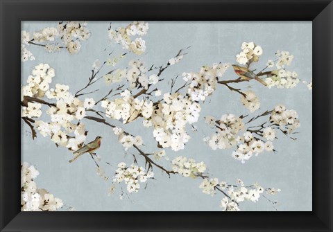 Framed Kimono with Birds I Print