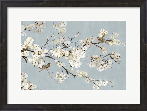 Framed Kimono with Birds I Print