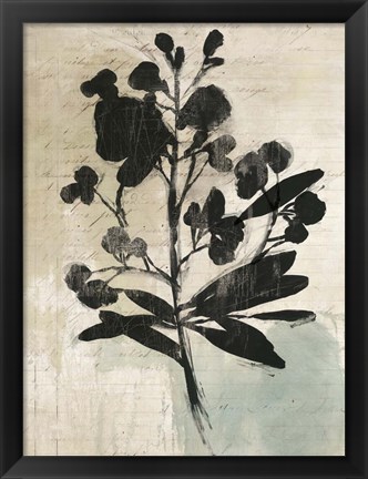 Framed Inky Floral III Print