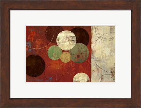 Framed Round and Round Print