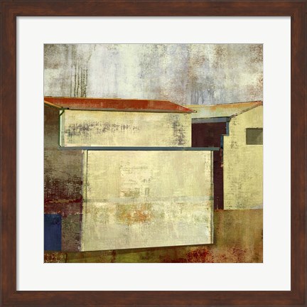 Framed Abstract Construction I Print