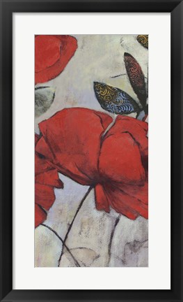 Framed Red Poppy I Print