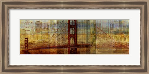 Framed Sunset Bridge Print