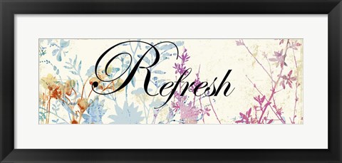 Framed Refresh Wildflowers Print