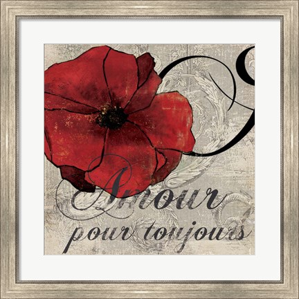 Framed Amour Toujours Print