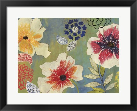 Framed Folk Garden Print