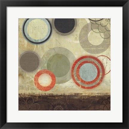 Framed Circles I Print