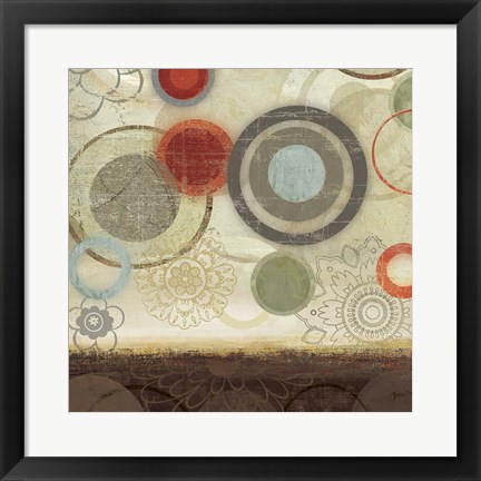 Framed Circles II Print