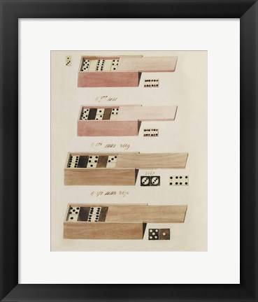 Framed Dominoes Print