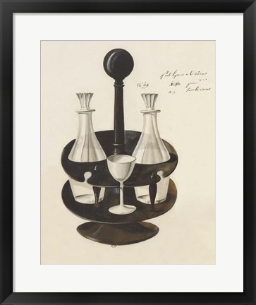 Framed Carafe I Print