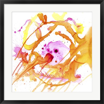 Framed Watercolour Abstract V Print