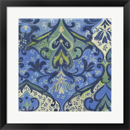 Framed Garden Mosaic II Print