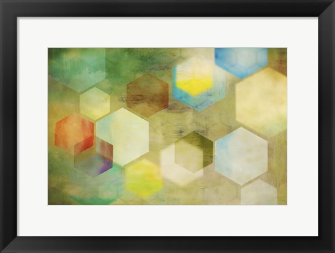 Framed Honeycomb II Print