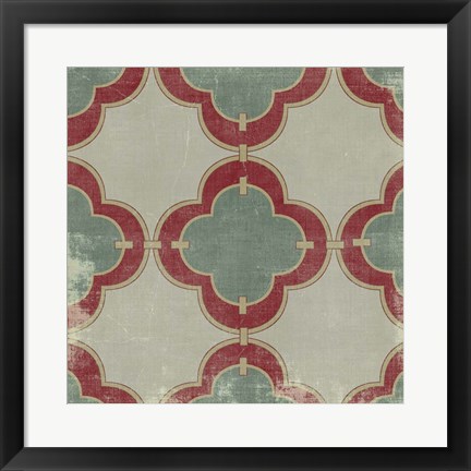 Framed Parisian Pattern III Print