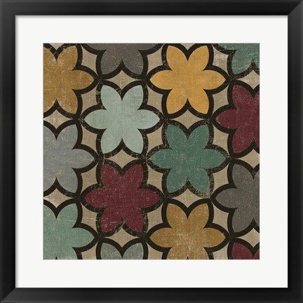 Framed Venetian Pattern Print