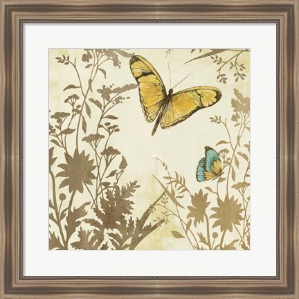 Framed Butterfly in Flight I Print