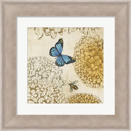 Framed Butterfly in Flight II Print